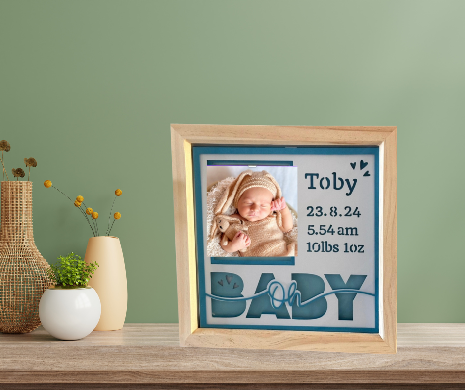 Shadow Box 'Oh Baby' Frame